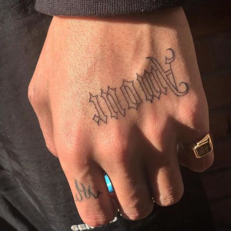 Ignorant tattoos on Instagram: “Wow super clean work by @thesavageink 🔻 🔺 🔻 🔺 @ignorant_tattoos  Sharing only ignorant flash and tattoos. Follow and DM us for a free shout…” Old English Font Tattoo, Old English Tattoo, Ignorant Tattoos, Grunge Tattoo, Gangsta Tattoos, Elements Tattoo, Cool Small Tattoos, Tattoo Project, Face Tattoos