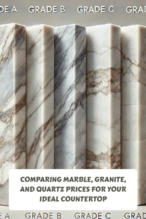 Discover the ultimate guide to solid surface countertops! Unravel the mysteries of marble, granite, and quartz with insights on costs and benefits. Delve into estimated price ranges, pros and cons, and expert advice to help you select the perfect material for your kitchen or bathroom renovation project. The confusion ends here as you make an informed decision for a stylish and functional space! Corchia Marble Kitchen, Slate Quartz Countertops, Granite Countertops That Look Like Marble, Brown Vein Countertop, Light Colored Granite Countertops Kitchen, Everest Granite Countertops, Quartz Countertops With Green Veins, Copper Marble Kitchen, Quartz Vs Marble Countertops