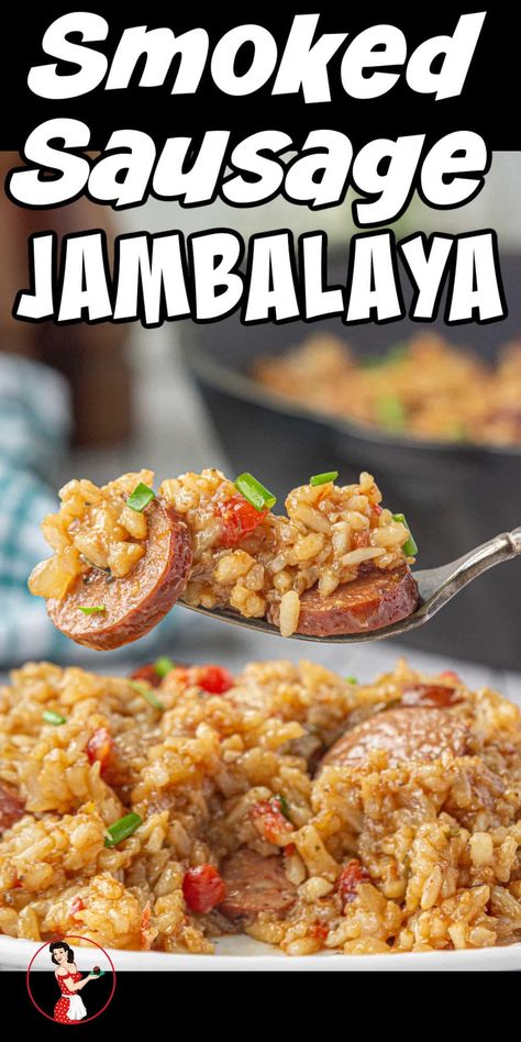 Smoked Sausage Jambalaya is a hearty meal packed with savory sausage, rice, and a perfect blend of spices. This easy-to-make Southern classic is sure to become a family favorite. Jambalaya Recipe Easy Smoked Sausages, Jambalaya Sausage Recipe, Kielbasa Jambalaya Recipe, Smoked Sausage Jambalaya Recipe, Smoked Sausage Recipes Rice, Johnsonville Sausage Recipes Dinners, Cajun Smoked Sausage Recipes, Rice And Smoked Sausage Recipes, Recipes With Linguica Sausage