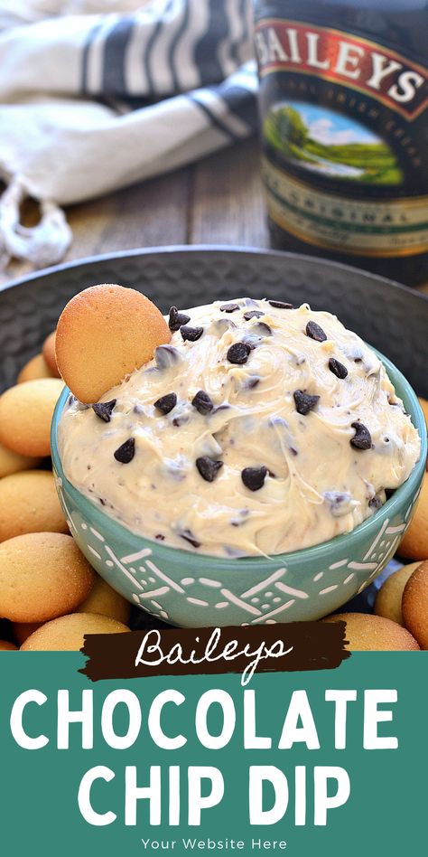 Baileys Dessert, Chocolate Chip Dip, Cookies Fruit, Dessert Dip Recipes, Chocolate Dipping Sauce, Baileys Recipes, Easy Dip, Delicious Dips Recipes, Cream Dip