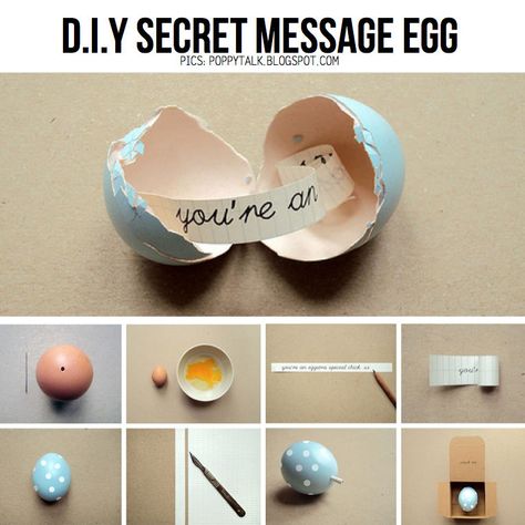 DIY Secret Message Eggs Romantic Diy Gifts, Homemade Gifts For Boyfriend, Anniversaire Diy, Diy Anniversary, Diy Gifts For Friends, Friends Diy, Presents For Boyfriend, Boyfriend Diy, Diy Presents