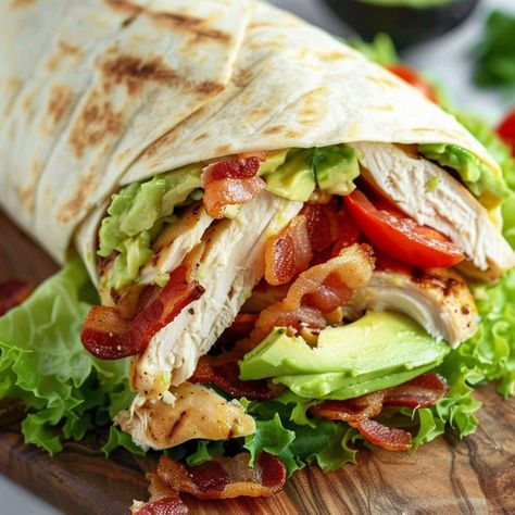 Chicken Club Wrap - Insanely Good California Club Wrap, Chicken Club Wrap, Club Wrap, Crispy Chicken Wraps, Wraps Recipes Easy, Chicken Tomatoes, Chicken Club, Classic Sandwich, Easy Lunch Recipes