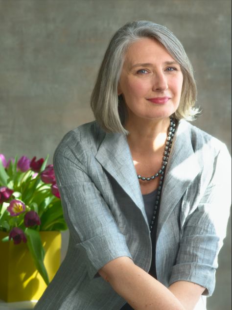 Bestselling Mystery Writer Louise Penny Discusses Her New Novel | TIME Louise Penny Books, Inspector Gamache, Louise Penny, Going Gray, Ageless Beauty, Aging Gracefully, Gray Hair, Favorite Authors, American Dream