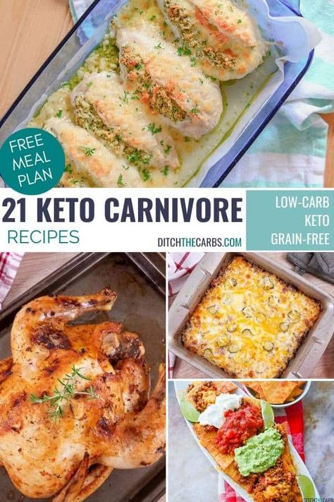 Keto Carnivore, Carnivore Recipes, 1200 Calorie Diet Meal Plans, Meat Diet, Diet Breakfast Recipes, Vegetarian Keto, Free Meal Plans, Ketogenic Diet Meal Plan, Best Keto Diet