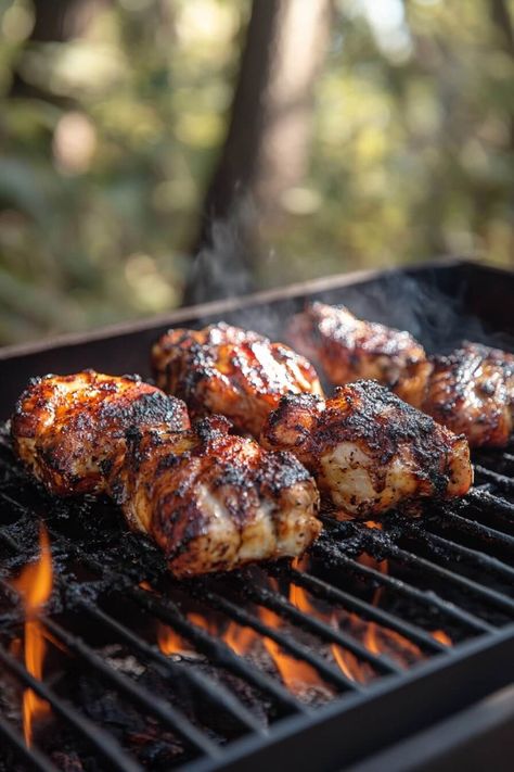 Délicieux Poulet Barbecue Fumé pour un Festin Savoureux et Mémorable Chicken