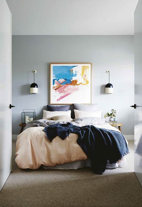 Deanne Jolly takes us behind the scenes of her latest renovation project, a charming family home in Victoria’s Kew East. Bed Sconces, Dulux Tranquil Retreat, Bed Lamps, Bedroom Above Bed, Wall Art Bedroom Above Bed, Bedroom Art Above Bed, Engineered Timber Flooring, Wall Art Above Bed, Sconces Living Room