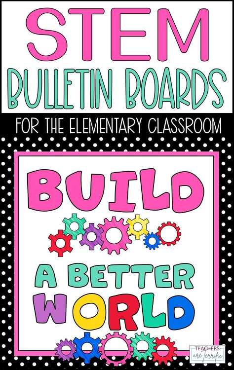 Bulletin boards ideas and tips for your STEM classroom or maker space. These encouraging quote boards are perfect for regular classroom, too! Stem Bulletin Boards Elementary, Steam Bulletin Board Ideas, Teamwork Bulletin Boards, Creative Classroom Decor, Sunshine Classroom, Stem Bulletin Boards, Bulletin Boards Ideas, Stem Challenges Elementary, Stem Night