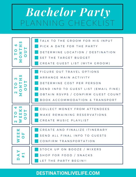 Have you been tasked with planning a Bachelor Party, but are lost on where to begin? Then click and save this Bachelor Party planning checklist! It will help you stay organized and stress-free. l Bachelor Party Planning l Bachelor Party Planning Checklist l Planning a Bachelor Party l Bachelor Party Checklist #BachelorParty #Bachelor #DestinationLiveLife Party Planning Template, Bachelor Party Checklist, Bachelor Party Planning, Bachelor Party Ideas, Denver Travel, Party Planning Checklist, Party Checklist, North America Travel Destinations, Planning Template