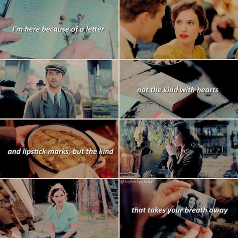 ——multifandom on Instagram: “{Guernsey Literary and Potato Peel Pie Society} This movie was so beautiful. It’s based off a book and now I really want to read it. 10/10…” The Guernsey Literary And Potato Peel Pie Society Quotes, The Guernsey Literary And Potato Movie, Guernsey Literary And Potato Peel Pie, The Guernsey Literary And Potato, Potato Peel Pie, Potato Peel Pie Society, Forever Movie, Period Romance, Movies Scenes