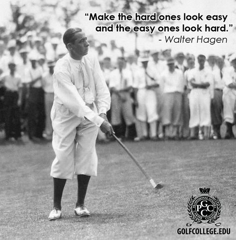 Today we tip our cap to Sir Walter Hagen, who was born on this day in 1892 in Rochester, New York. Hagen was known for his flash and flair arriving to tournaments in limousines and dressed to impress. He was one of the greatest match-play golfers with an understanding of golf psychology which he used against his opponents. He was influential in raising the stature of the golf professional, the formation of the PGA of America & the development of the Ryder Cup. Hagen won 45 PGA events & 11 majors Golf Etiquette, Oakland Hills, Golf Rules, Ryder Cup, Rochester New York, Dressed To Impress, Golf Fashion, Golf Tips, Golfers