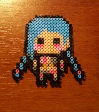 Jinx Pixel Art, Hama Art, Perler Crafts, Pixel Art Games, Perler Bead Art, Perler Patterns, Hama Beads, Perler Beads, Bead Art