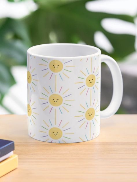 "Cute Colorful Sun" Coffee Mug for Sale by Kutiefy-shop | Redbubble Sun Mug, Cute Colors, Hello Sunshine, A Coffee, Coffee Cups, Coffee Mug, Coffee Mugs, Mug, Sun