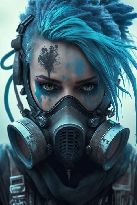 Iron Man Face, Gas Mask Art, Cyberpunk Female, Cyborgs Art, Cyberpunk Girl, Arte Robot, Arte Cyberpunk, Cyberpunk Fashion, Cyberpunk Character