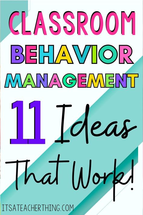 Classroom management ideas don't have to be complicated. Learn 11 ideas that work for redirecting student behaviors and create a positive classroom environment. Teacher Behavior Ideas, Whole Group Behavior Management, Classroom Behavior Competition, Behavior Chart Middle School, Whole Classroom Management, Elementary Classroom Behavior Management, Managing Classroom Behavior, Small Group Behavior Management Ideas, Classroom Management Chart