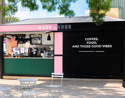 OVER UNDER on Instagram: “Our Wandsworth site has just got a fresh new makeover. Adding a pop of colour to your morning commute with some more pink! . . . .…” Resturant Design, Coffee Vibes, Morning Commute, Insomnia, Good Vibes, Coffee Shop, Color Pop, Cafe, Patio