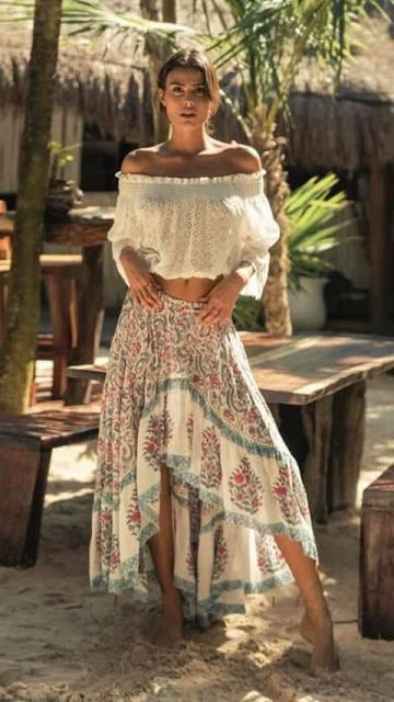 Look Hippie Chic, Affordable Boho, Stile Boho Chic, Look Boho Chic, Skirt Diy, Estilo Hippy, Mode Hippie, Boho Crop Tops, Estilo Hippie