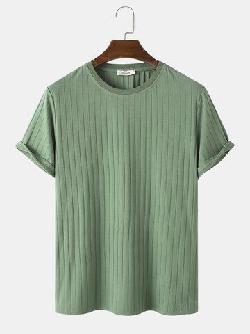 I found this amazing Mens Rib Green Crew Neck Short Sleeve Basics T-Shirt with £16.99,and 14 days return or refund guarantee protect to us. --Newchic Short Sleeve Sweatshirt Men, Solid T Shirts Men, Men's T-shirts, Green Crew Neck, Ribbed Shirt, Summer Mens, T Shirt Png, Men Stylish Dress, Tshirt Men