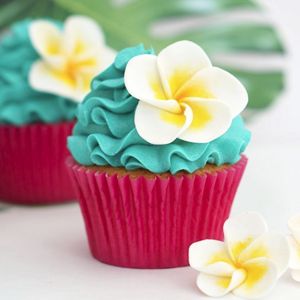 Tropical Flower Cupcakes, Penguin Cakesicles, Cakesicle Tutorial, Cakesicles Tutorial, Marbled Buttercream, Open Peony, Tropical Cupcakes, Sunflower Cupcakes, Cupcake Piping