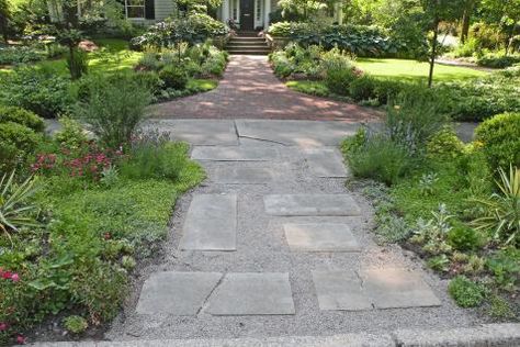 Landscaping for Sidewalks | HGTV Front Walkway Landscaping, Sidewalk Landscaping, How To Landscape, Walkway Landscaping, Outdoor Walkway, Hgtv Garden, Front Walkway, Front Yard Design, Garden Walkway