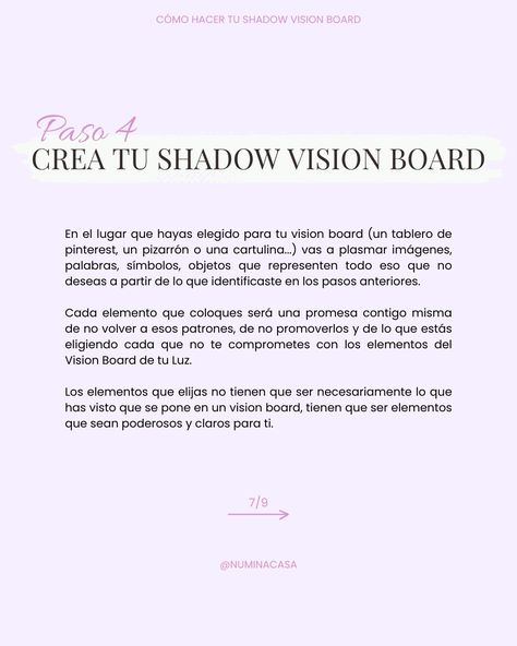 Paso a paso para hacer el Vision Board más poderoso de tu vida. ✨ Enfrenta tu sombra y libera tu verdadero potencial ✨ ¿Sabías que reconocer y comprender tus aspectos más ocultos puede ser el primer paso hacia una transformación profunda? Te invito a sumergirte en el proceso de crear tu Shadow Vision Board, una herramienta poderosa para reconocer, sanar y liberar a través de multiples preguntas que te servirán para reflexionar profundamente. Este es un proceso que deberás afrontar con vale... Vision Board, Instagram Posts, Instagram