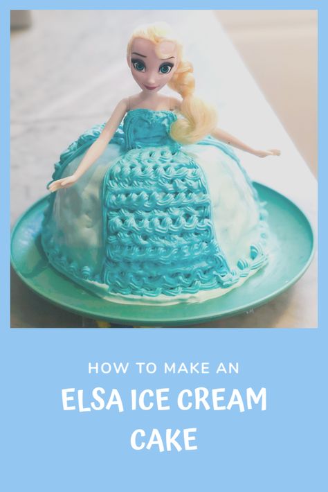 Kids with Frozen fever will love this Elsa ice cream doll cake with an Oreo cookie center. Make it at home with this easy recipe. Elsa Ice Cream Cake, Doll Cake Pan, Elsa Cakes, Elsa Doll, Cake Image, Family Friendly Dinners, Frozen Fever, Oreo Cookie, Doll Cake