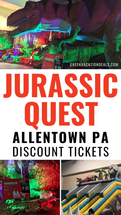 Jurassic Quest Allentown PA Discount Tickets Family Outing Ideas, Outing Ideas, Allentown Pa, Allentown Pennsylvania, Pennsylvania Travel, Vacation Looks, Kids Play Area, Free Things To Do, Family Outing