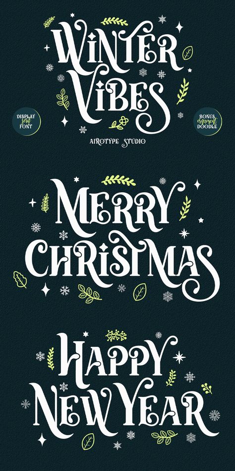 Christmas Fonts Free, Winter Fonts, Boho Fonts, Font Serif, Best Script Fonts, Groovy Font, Christmas Fonts, Stylish Fonts, Winter Vibes