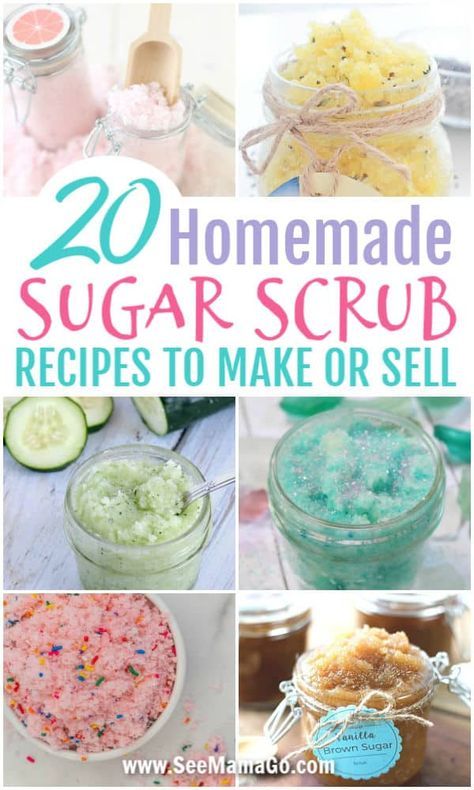 DIY sugar scrub recipes. Homemade sugar scrubs. How to make your own sugar scrubs for super soft skin. How to make lip scrubs. The perfect DIY project for teens. Crafts to make and sell #sugarscrub #homemade #diy #easy #crafts #recipe Make Your Own Sugar Scrub, Homemade Sugar Scrub Recipes, Homemade Sugar Scrubs, Sugar Scrub Homemade Recipe, Homemade Sugar Scrub, Skin Hacks, Diy Body Scrub Recipes, Diy Sugar Scrub Recipe, Diy Masks