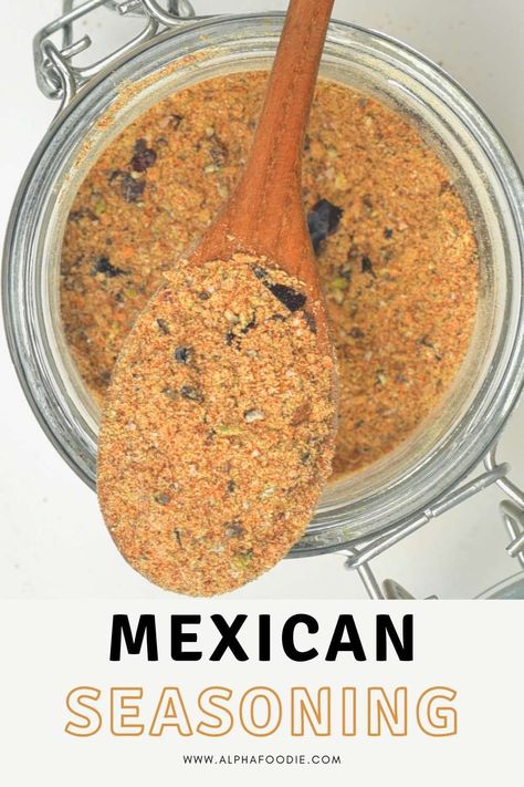 How to make a simple homemade Mexican seasoning perfect for tacos, chili, meat rubs, and more. This 11-ingredients Mexican spice blend takes just a couple of minutes to prepare and can be used for months for flavor-packed Mexican and Tex-Mex cuisine! Chai Spice Mix Recipe, Mexican Spice Blend, Mexican Spice, Easy Spanish Recipes, Deep Fried Recipes, Homemade Dry Mixes, Mexican Seasoning, Homemade Spice Mix, Spice Blends Recipes