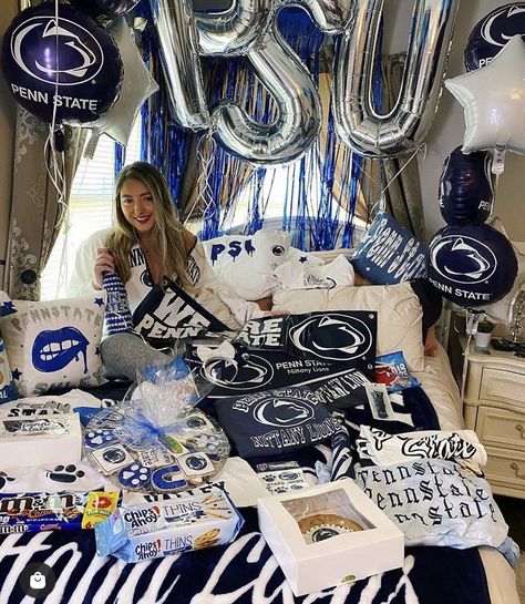 Penn State Acceptance, Penn State Acceptance Letter, Penn State Bed Party, Penn State Dorm, College Announcements, College Bed, Penn State College, College Decision, College Vibes