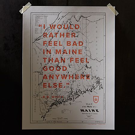 E.B. White Quote Poster Eb White Quotes, Maine Poster, Park Model Trailer, E B White, White Quote, Grey Paper, Dry Humor, Art Organization, Human Nature