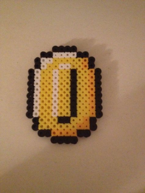 Coin Super Mario Bros Brothers Perler Bead Pattern Cross Stitch Design Hama Mario, Mario Crafts, Perler Bead Mario, Easy Perler Bead Patterns, Perler Creations, Easy Perler Beads Ideas, Pattern Cross Stitch, Perler Crafts, Diy Perler Beads