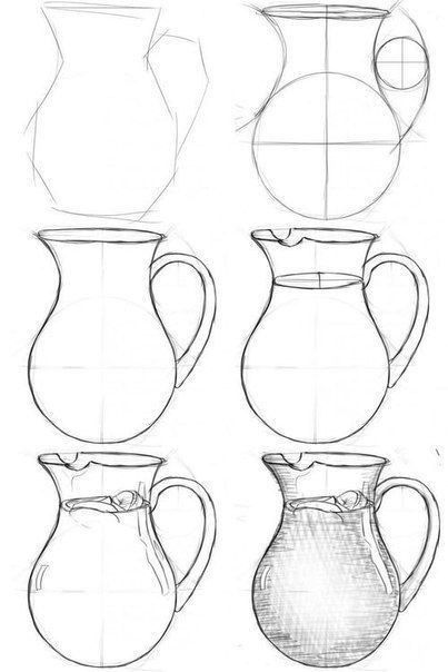 Ellipses Drawing, Museum Ideas, Desen Realist, Antique Vases, Drawing Lesson, Siluete Umane, Flower Vase Arrangements, Object Drawing, Perspective Art