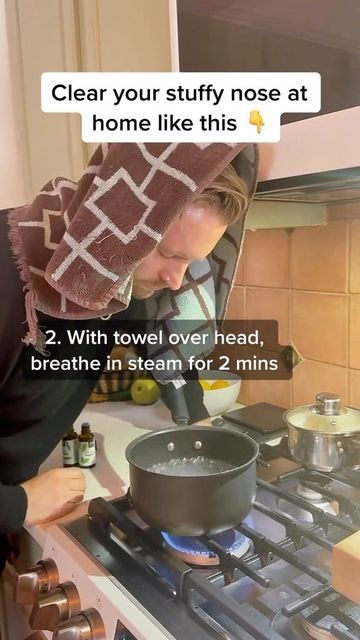 Moore Wellness on Instagram: "Clear your stuffy nose NOW! This routine uses steam, essential oils, and massage techniques to allow the sinuses to open for better breathing! FOLLOW to unblock your nose! #sinus #selfcare #healthy #congestion" Remedy For Sinus Congestion, Home Remedies For Sinus, Better Breathing, Sinus Congestion Relief, Congestion Relief, Blood Sugar Diet, Sinus Congestion, Health And Fitness Magazine, Stuffy Nose