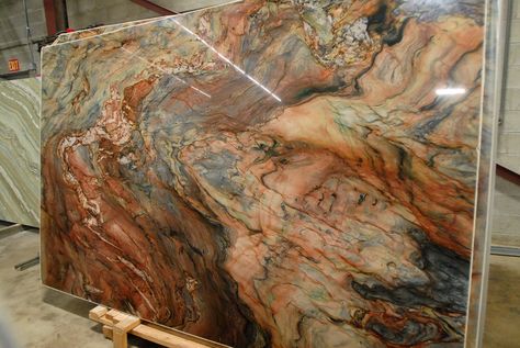 Fusion Quartzite, New Kitchen Countertops, Kitchen Countertops Ideas, Blue Granite Countertops, Countertops Ideas, Marble Sheets, Terrazzo Marble, Granite Bathroom, Kitchen Remodel Countertops