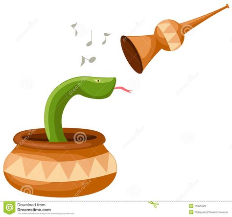 Snake Charmer, Background Illustration, Snakes, Watercolor Tattoo, Stock Images Free, White Background, Stock Vector, Dancing, Vector Illustration