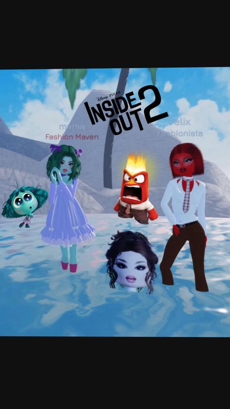 Inside out two envy and anger Inside Out Anger, Mama Style, Two People, Matching Dresses, Disney Pixar, Pixar, Anger, Dress To Impress, Inside Out