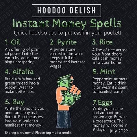 Hoodoo Money, Money Oil Recipe, Mountain Witch, Money Magick, Money Spells Magic, Hoodoo Magic, Hoodoo Conjure, Witchcraft Spells For Beginners, Hoodoo Spells