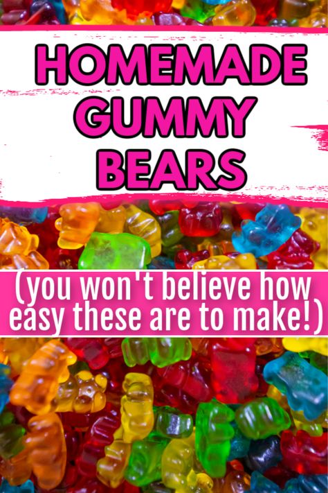 Jello Gummies Recipe, Groovy Treats, Gummy Bear Recipe With Jello, Jello Gummy Bears, Healthy Gummy Bears, How To Make Gummies, Gummy Recipes, Gummy Bear Recipe, Sugar Free Gummy Bears