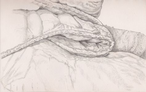 Long Drawing, Sketch A Day, Pink Acrylic, White Quilt, December 1, Quilt Blanket, Sketch, Male Sketch, Humanoid Sketch