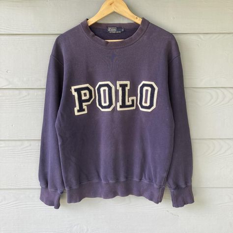 TAG BRAND : Polo
SIZE ON TAG :   L
CONDITION: Good... - Depop Polo Ralph Lauren Sweatshirt, Ralph Lauren Sweatshirt, Navy Logo, College Shirts, Polo Logo, Polo Sweatshirt, Vintage Polo Ralph Lauren, T Shirt Photo, Blue Sweatshirt