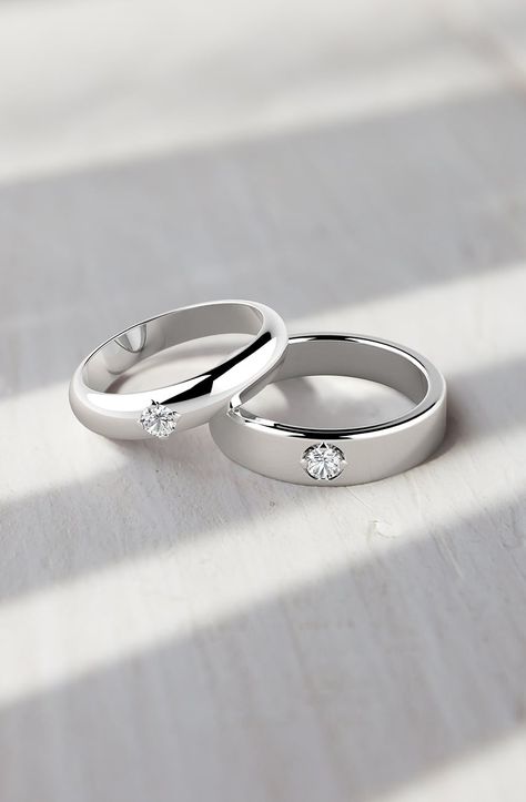 A Guide to Choosing Couple's Rings | Forevermark Couple Rings, Diamond Jewellery, Wedding Rings, Engagement Rings, Ring, White