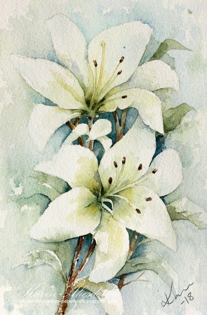 Protea Art, Lily Painting, Floral Watercolor Paintings, Watercolor Flower Art, 수채화 그림, Flower Art Images, Watercolor Flowers Paintings, Flower Art Painting, Watercolor Inspiration