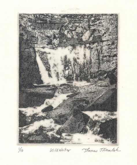 Photo Etching, West Virginia Waterfalls, Blackwater Falls State Park, Wild Water, Carnegie Mellon University, Wild Waters, Water Photo, Etching Prints, Philadelphia Museums