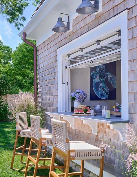 Cape Cod Renovation, Bar Window, Patrick Ahearn Architect, Patrick Ahearn, Fine Paints Of Europe, New England Home, Shingle Style Homes, Cape Cod Style, Cape House