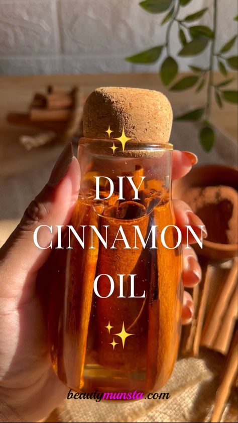 Cinnamon Oil Uses, Benefits Of Cinnamon, Diy Cinnamon, Cinnamon Benefits, Magia Das Ervas, Cinnamon Oil, Diy Kosmetik, Essential Oil Blends Recipes, Treat Acne