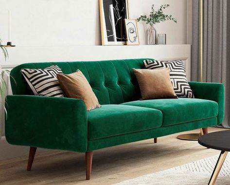 Got extra people staying over? If you want to keep your home stylish you might want to check out my 10 of the best midcentury modern sofa beds. Including this one. Three Seater Sofa Bed, Modern Sofa Bed, 3 Seater Sofa Bed, Casa Vintage, Mid Century Modern Sofa, Green Sofa, Corner Sofa Bed, Blue Sofa, Contemporary Living Spaces