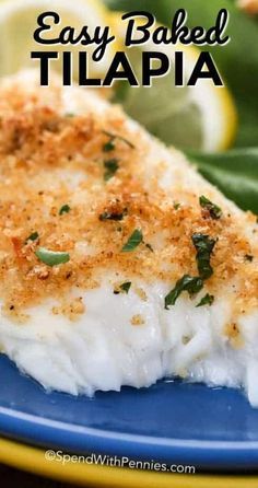 Baked Tapila Fish Recipes, Easy Baked Tilapia, How To Cook Tilapia, Oven Baked Tilapia, Fish Tilapia, Tilapia Recipes Easy, Baked Tilapia Recipes, Tilapia Recipe, Fish Recipes Baked