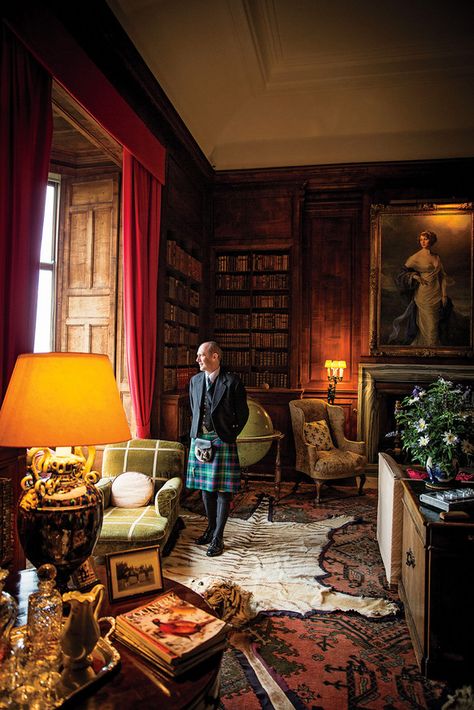 Scott Morrison, managing director of Dunrobin Castle Scottish Interiors, Dunrobin Castle, Scottish Decor, English Interior, English Country Decor, English Decor, Scotland Highlands, Scottish Castles, Managing Director