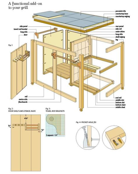 Bbq Cart, Duck House Plans, Chair Woodworking Plans, Woodworking Plans Pdf, Grill Table, Woodworking Kits, Wood Crafting Tools, Woodworking Plans Diy, Wood Plans